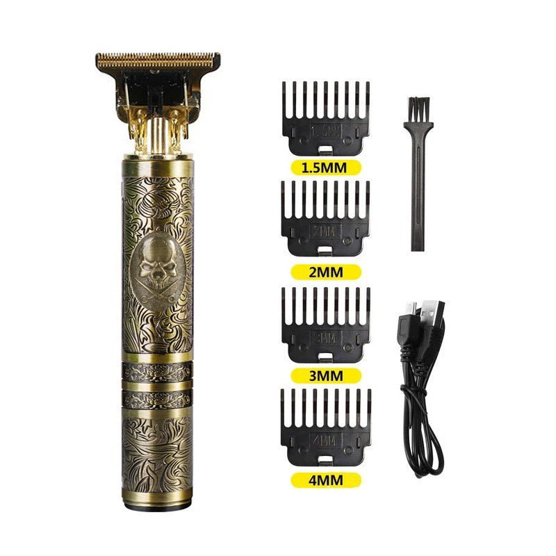 Exclusive Trim Electric Metal Hair Cutting Knife Clippers — Buddha Head — Lifestyle View