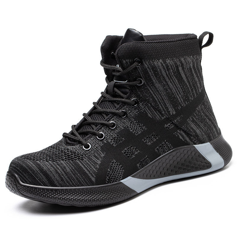 Exclusive Warm Thickened Breathable Lace-up Safety Shoes — Black Velvet — Size Size36 — Alternate View 8