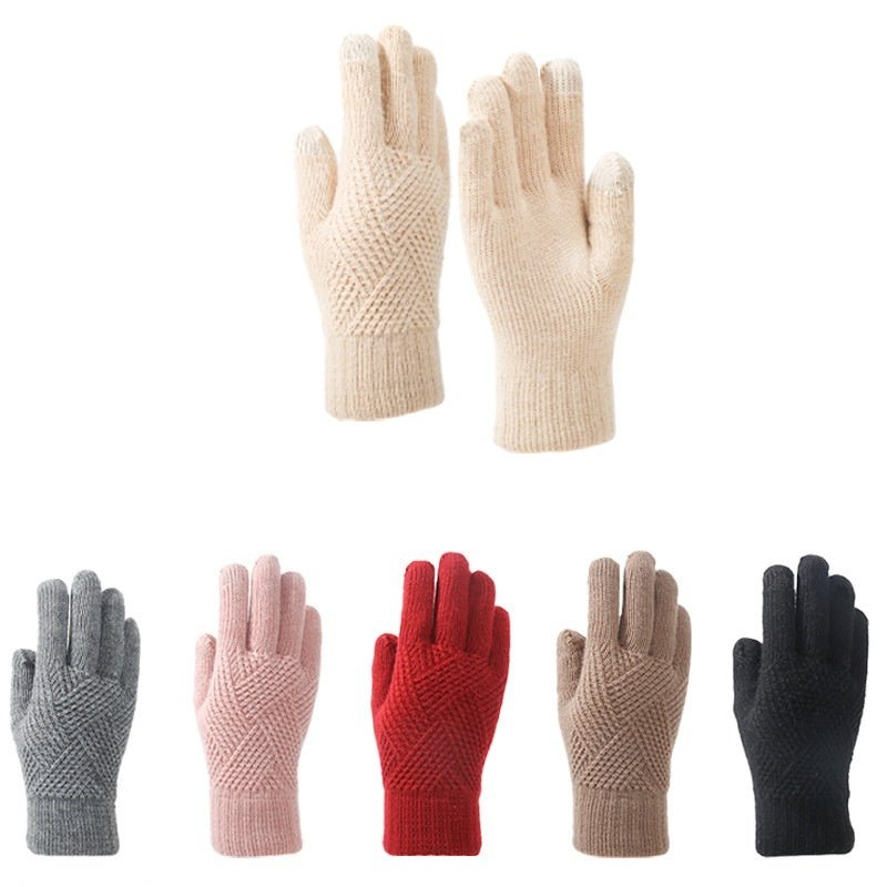 Exclusive Windproof Thermal Touch Screen Gloves — A68 Black — Size L — Back View