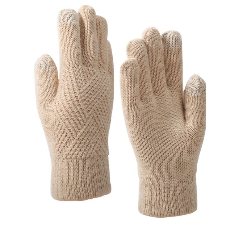 Exclusive Windproof Thermal Touch Screen Gloves — A68 Black — Size L — Detail View