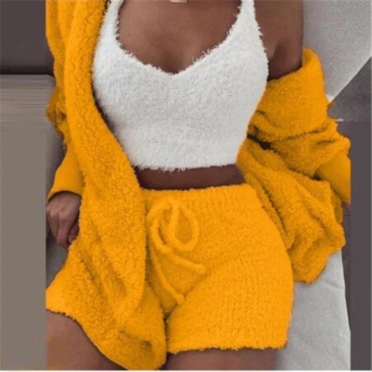 Exclusive Winter Sexy Women Home Wear Suit — Red — Size S — Alternate View 15