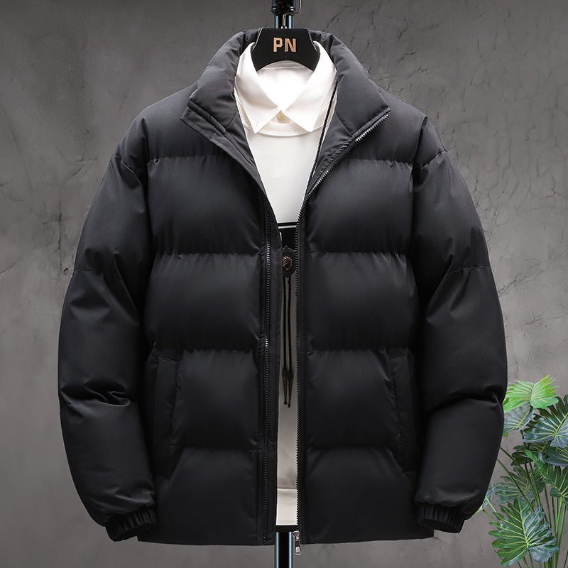 Exclusive Winter Stand-collar Cotton Coat — Black — Size S — Alternate View 10