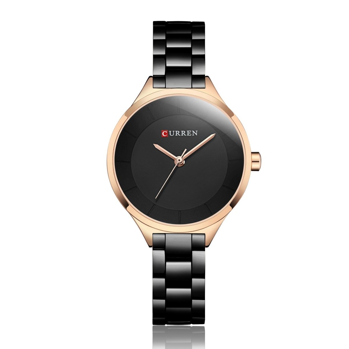 Exclusive Women's Korean-style Casual Watch — Rose Shell Black — Alternate View 7