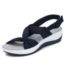 Exclusive Women's Simple Fish Mouth Roman Sandals — Grey — Size 35 — Detail View