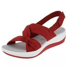 Exclusive Women's Simple Fish Mouth Roman Sandals — Grey — Size 35 — Top View