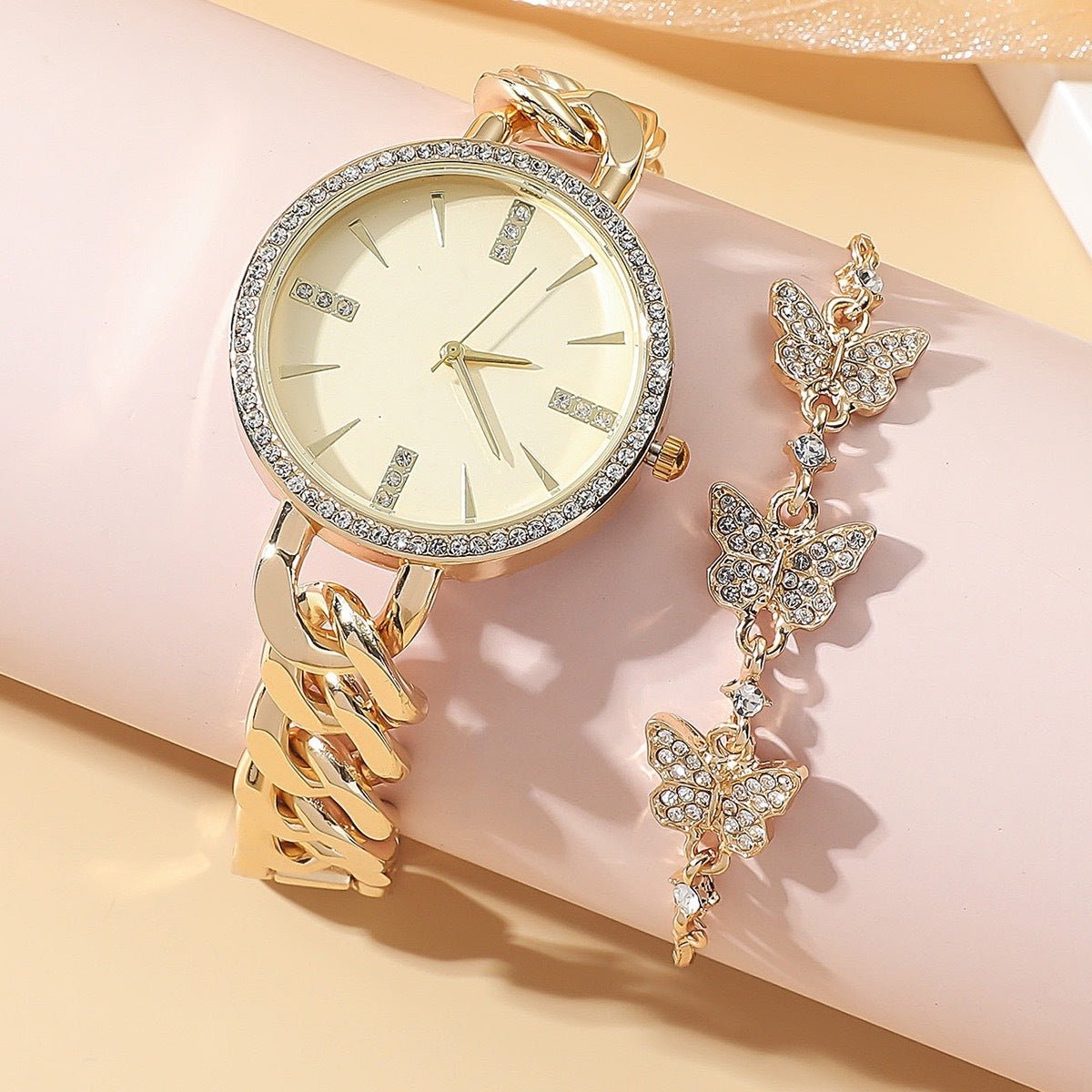 Exclusive Women's Simple Thin Strap Bracelet Watch — Watch — Lifestyle View